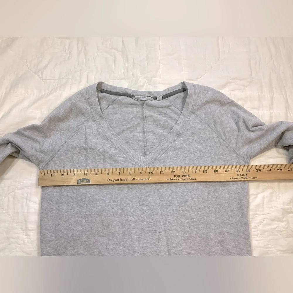 Athleta Enchanted Sweatshirt Dress Gray Medium - Picture 5 of 7